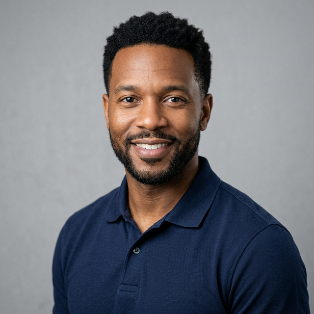 Smart casual professional headshot